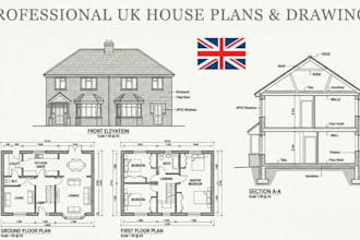 create UK planning permission and building drawings