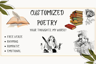 write heartfelt customized poetry for you