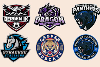 design a unique sports, mascot, esports logo