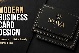 design modern business card and visiting card