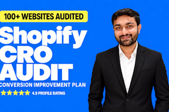 audit your shopify store and create a conversion improvement plan