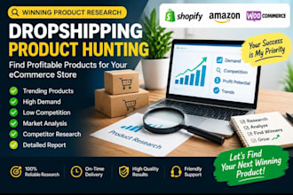 do winning product research and dropshipping product