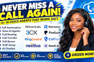 setup elevenlabs retreaver 3cx podium ringcentral callrail nextiva retell ai ivr