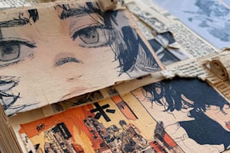 illustrate comic book manga page graphics novel manga