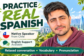 be your native spanish conversation partner