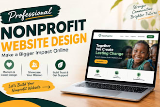 design a professional nonprofit charity website in wordpress