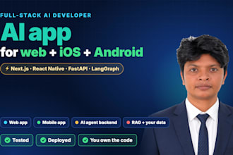 build a full stack ai web and mobile app with fastapi and langgraph