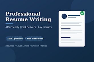 write a professional ats friendly resume and CV