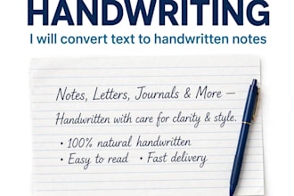 convert your text into handwriting notes