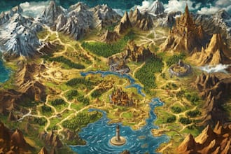 draw a map illustration
