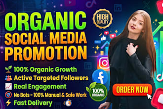 do organic social media promotion for targeted followers