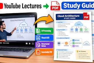 create study guides from youtube lectures with ai and ocr