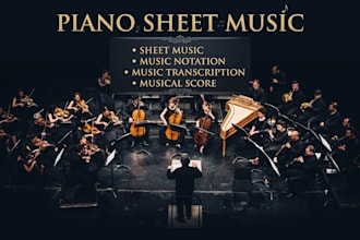 create piano music sheet music transcription music notation instrumental scores
