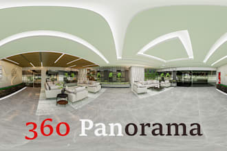 create photorealistic 360 interior renders