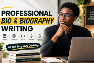 write a professional bio, biography, linkedin and about me