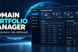 build a custom domain portfolio management dashboard