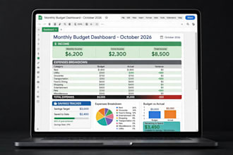 create budget tracker, expense tracker, or invoice in google sheets