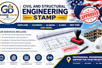 civil and structural engineering stamp maryland colorado alabama alaska new york