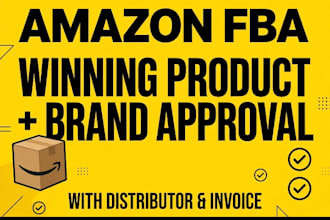 find winning amazon fba products  with  brand approval
