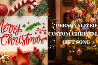 write, sing and produce a personalized custom christmas gift song for you