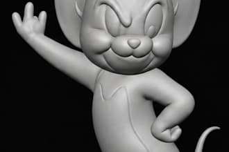 create a high quality 3d character models and sculptures