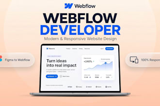 be your webflow developer for webflow website design