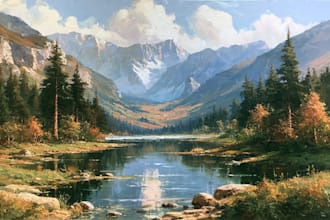 paint oil painting landscape