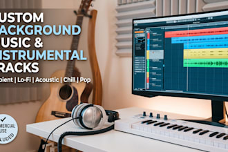 produce original background music and custom beats