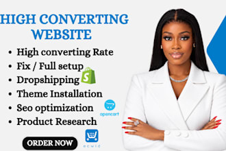 setup, redesign big cartel, ecwid, opencart big commerce shopify
