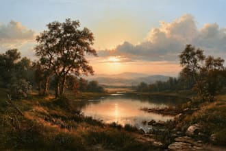 landscape oil painting art