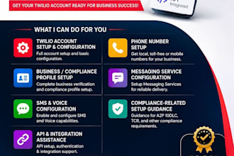 twilio setup, trust hub, and business verification assistance