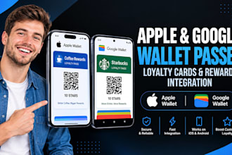 develop apple wallet and google wallet loyalty cards and passes