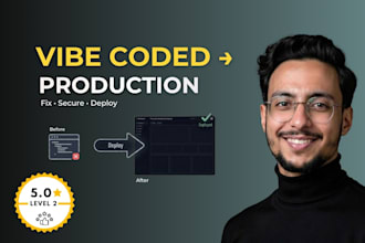 fix your lovable or vibe coded app and take it live in production