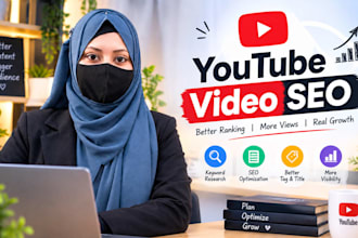 do professional youtube video SEO and keyword optimization