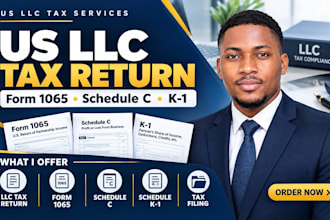 prepare and e file your US llc tax return form 1065 schedule c k1