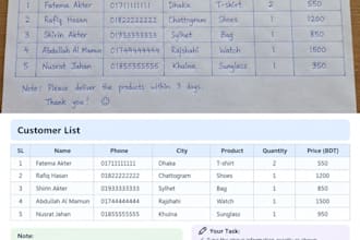 do typing and data entry