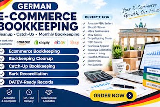 do ecommerce bookkeeping cleanup catchup and datev books