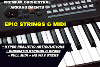 arrange and program realistic orchestrations and midi strings