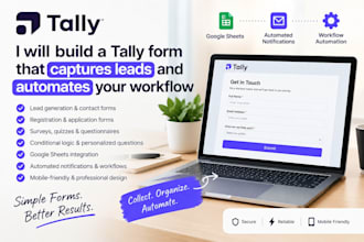 create a tally form to capture leads, clients, and customer information