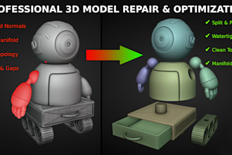 repair and optimize your 3d model for printing or game use