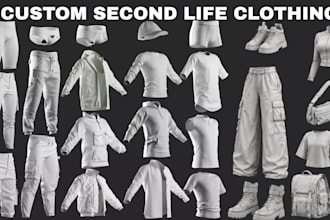 do 3d second life clothing metahuman clothes outfit clo3d clothes fashion design