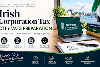 prepare irish corporation tax returns, vat3 and ct1 tax filing