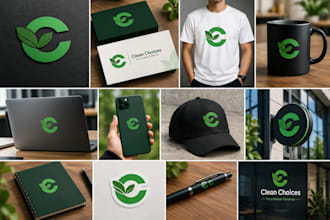 design a creative minimalist logo and business branding