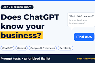 do a GEO and ai search audit for chatgpt, gemini, and google ai overviews