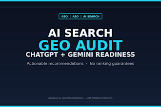 do a GEO audit for chatgpt and ai search