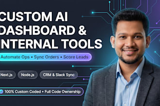 build a custom ai powered internal tool or admin dashboard