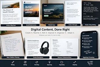 create content based on your exact needs