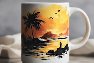 design a unique coffee mug and custom mug design