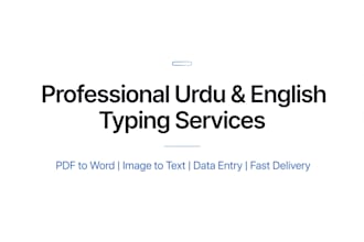 do data entry and typing work