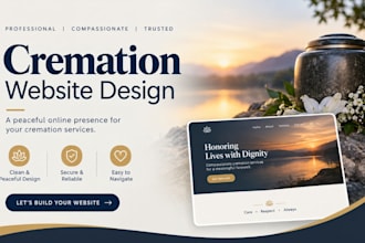 design a professional cremation website with wordpress